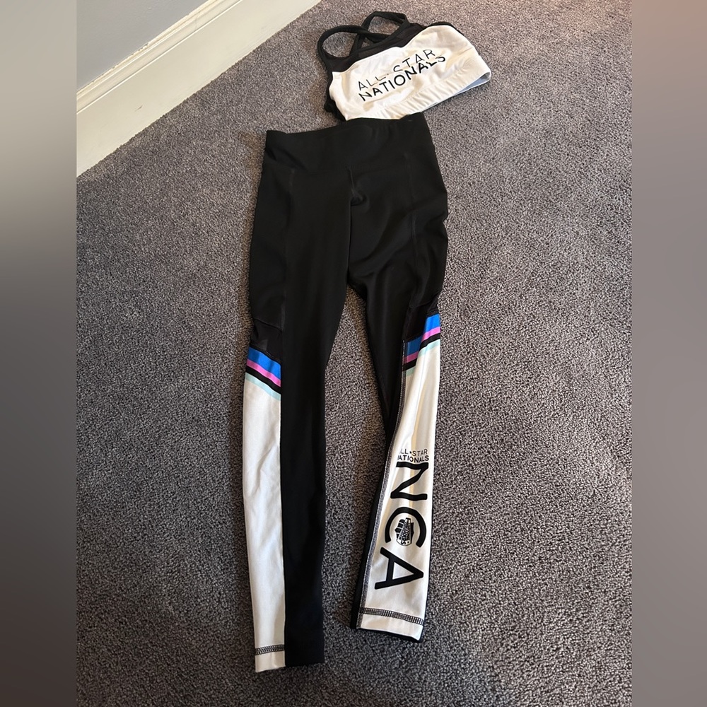 All Star Nationals NCA sports bra and leggings